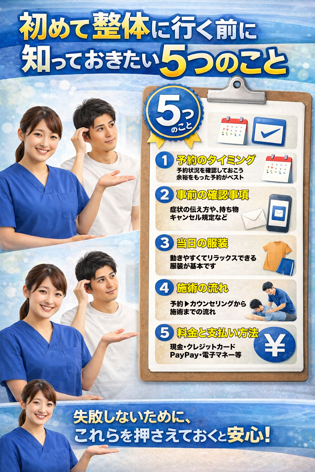 初めて整体のポイント